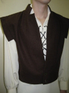 Brown Wool Swordsmens Vest