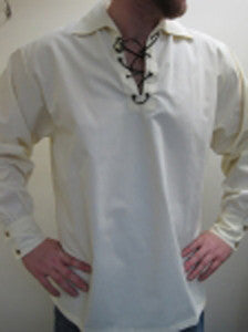 Cream Cotton Blend Ghillie Shirt