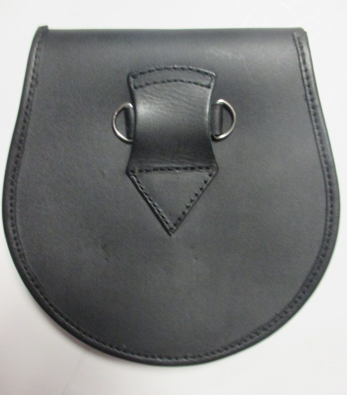 Masonic & Black Embossed Leather Sporran
