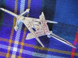 Masonic Kilt Pin (Chrome Finish)