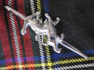 Rampant Lion Kilt Pin (Chrome Finish)