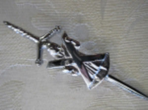 Saint Andrew Kilt Pin (Chrome Finish)