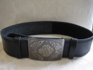 Smooth Belt & Antique Nickel Celtic Square