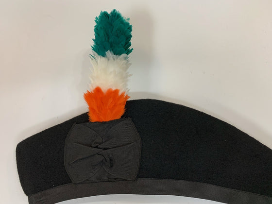 Irish Orange/Green/White Feather Hackle (5 Inch)
