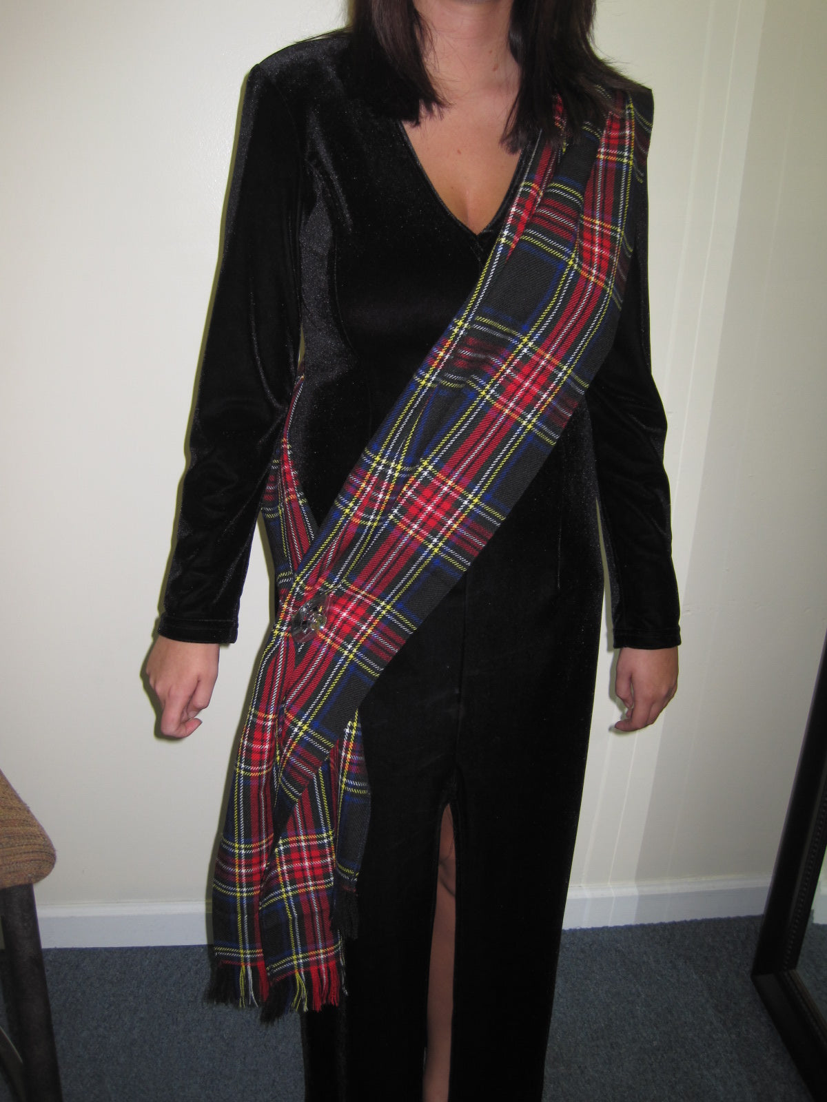 Tartan sash brooch store