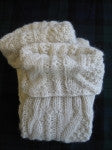 Hand Knit Kilt Hose - Gray, Heather Gray, Off White